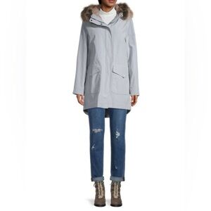 Barbour Swanage Waterproof Faux Fur-Trim Parka Jacket